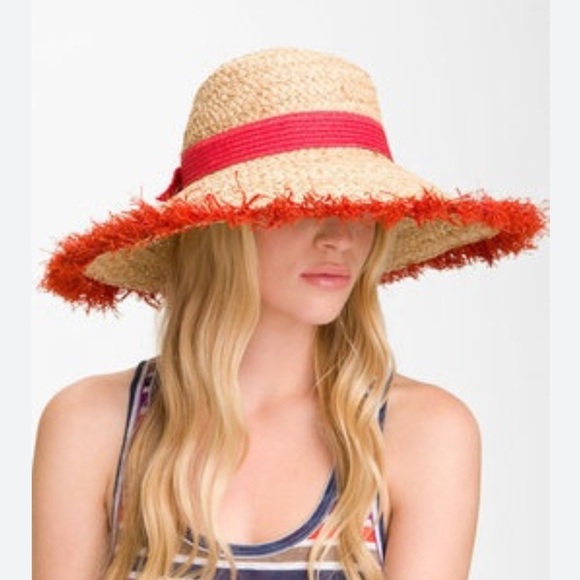 Kate Spade 'dunes Lane' Fringed Straw Hat - Picture 1 of 8